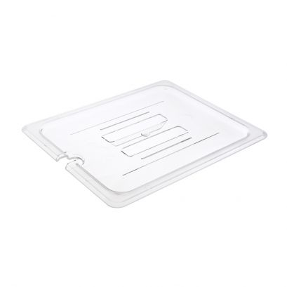 Notched Polycarbonate Food Pan Cover Half Size