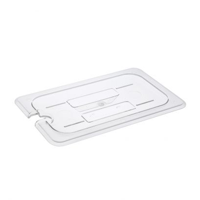 Notched Polycarbonate Food Pan Cover 1/4 Size