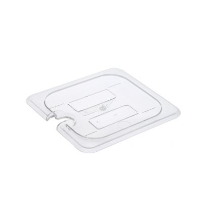 Notched Polycarbonate Food Pan Cover 1/6 Size
