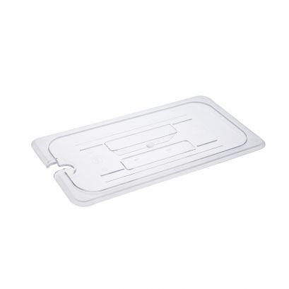 Notched Polycarbonate Food Pan Cover 1/3 Size