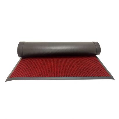Carpet Floor Mat Vinyl Back Burgundy 10x3' 