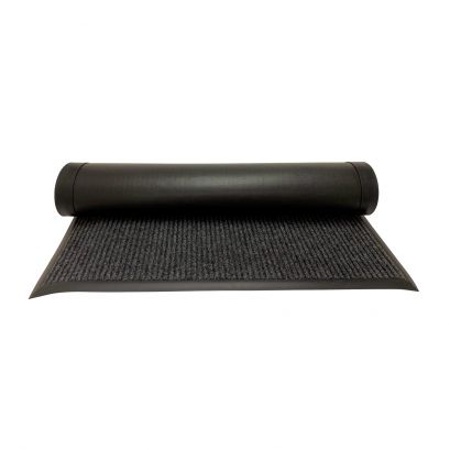 Carpet Floor Mat Vinyl Back Charcoal 5x3'