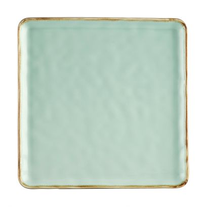 Square Plate Light Green 12"