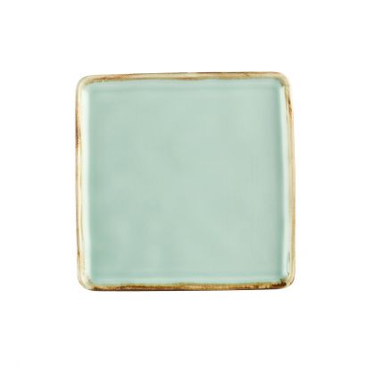 Square Plate Light Green 8 1/4"