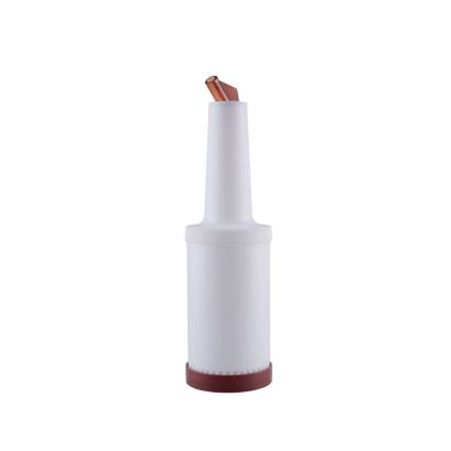 Pour Bottle W/ Spout & Lid 1QT Brown