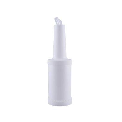 Pour Bottle W/ Spout & Lid 1QT White