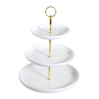 Coupe Round 3-Tier Serving Tray 10"