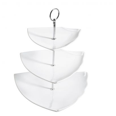 Triangular 3-Tier Serving Tray 11 3/4"