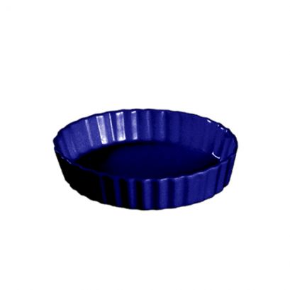 Round Quiche Dish Blue 5.5oz 5"