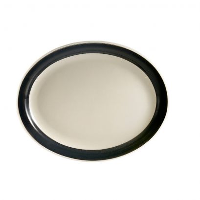Oval Platter N.R. Black 9 1/2"