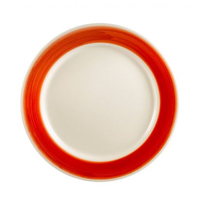 Plate R.E. Red 9"