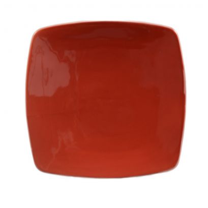 Square Flat Plate Red 11 7/8"