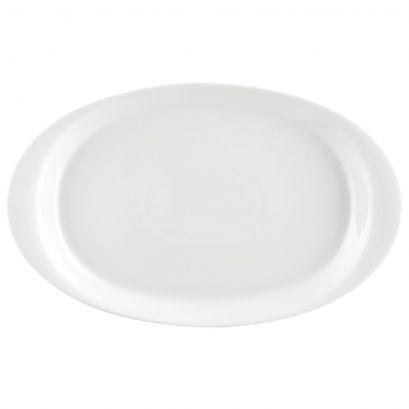 Deep Oval Platter W/ Rim 16 1/4"