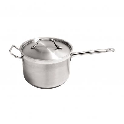 Saucepan SS with Helper Handle & Lid 7.5 qt.