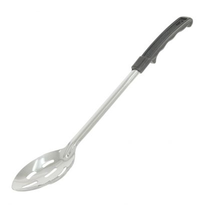 Basting Spoon Slotted 1.2mm Black Handle 11"
