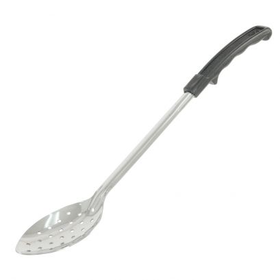Basting Spoon Perforated 1.2mm Black Handle 15"