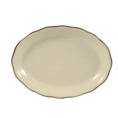 Oval Platter #6 Black Band 9 5/8"