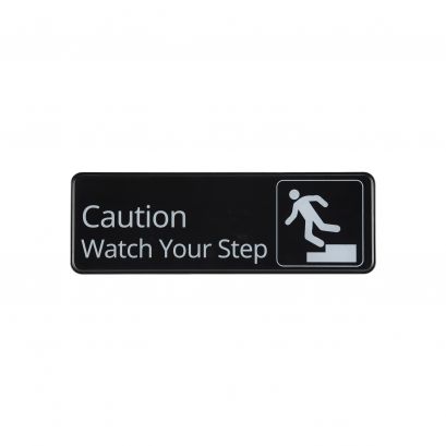 9"x3"H Compliance Sign "Caution Watch Your Step"
