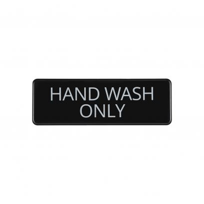 9"x3"H Compliance Sign "Hand Wash Only"