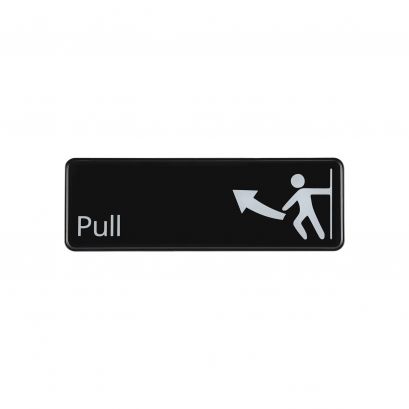 9"x3"H Compliance Sign "Pull"
