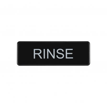 9"x3"H Compliance Sign "Rinse"