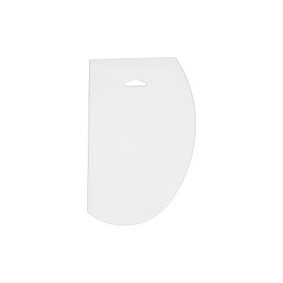Dough Scraper Plastic 7-1/2x4-3/4" 6PC-Pack