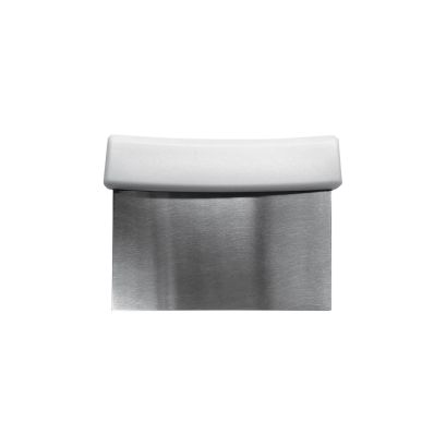 Dough Scraper Stainless Steel W/ PP Handle 6"x3-1/8" White
