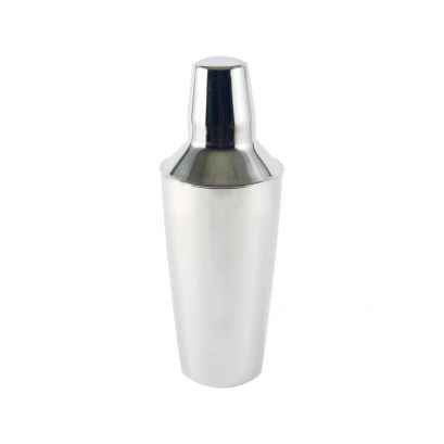 28 oz. Stainless Steel Cobbler Cocktail Shaker 3-Piece