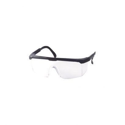 General Purpose Safety Glasses w/ Black Frame & Clear Lens, 10-PC/Pack