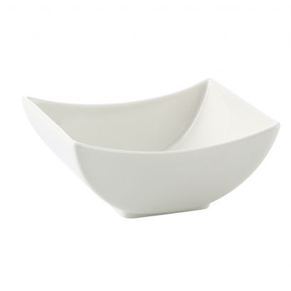 Square Bowl BoneW 4oz 4"