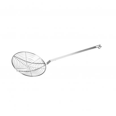 7"Dia Nickel-Plated Metal Wire Skimmer Round Spiral