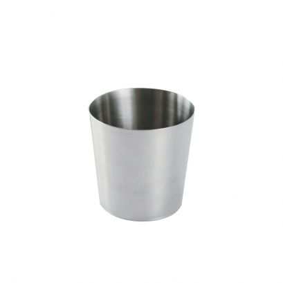 Mini Stainless Steel Fry Cup 3-1/2"Dia x 3-1/2"H Smooth