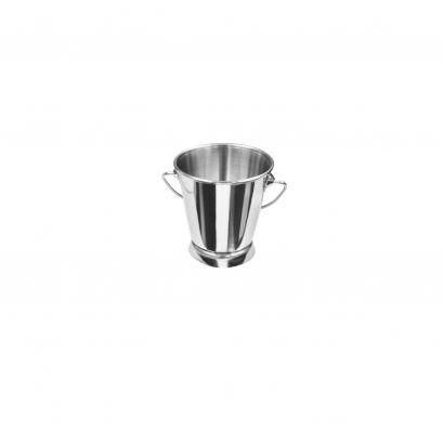 Serving Pail w/ Handle Stainless Steel Mini Smooth 3-1/2"Dia x 3-5/8"H