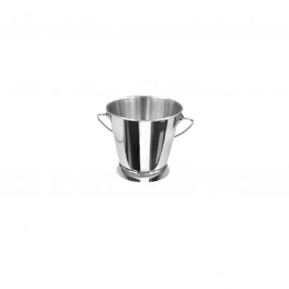 Serving Pail w/ Handle Stainless Steel Mini Smooth 4"Dia x 3-3/4"H