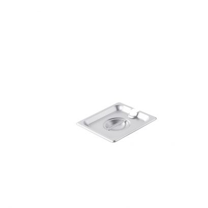 1/6 Size Notched Cover for Steam Table Pan