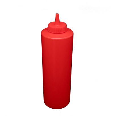 24 oz. Squeeze Bottle, Red, 6-PC/Pack