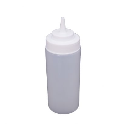 16 oz. Wide-Mouth Squeeze Bottle, Clear, 6-PC/Pack