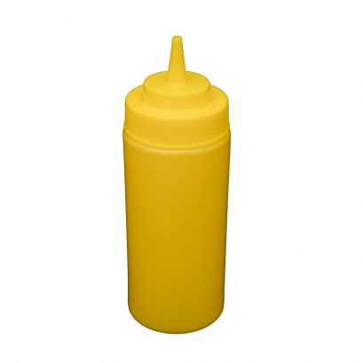 16 oz. Wide-Mouth Squeeze Bottle, Yellow, 6-PC/Pack