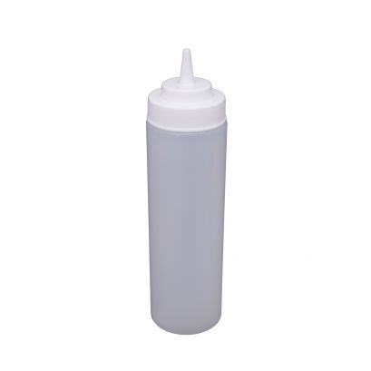 24 oz. Wide-Mouth Squeeze Bottle, Clear, 6-PC/Pack
