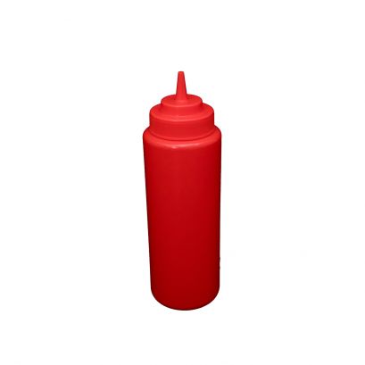 32 oz. Wide-Mouth Squeeze Bottle, Red, 6-PC/Pack