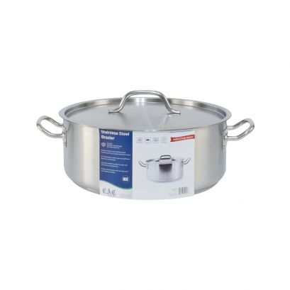 Brazier SS with Lid 15 qt.