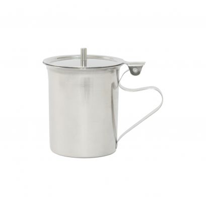 Creamer/Server Stainless Steel W/ Lid 10 oz.