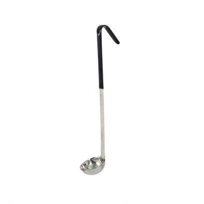 1 oz. Ladle One-Piece with Black Handle 