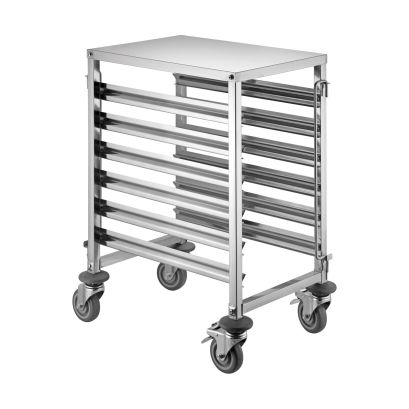 Rack Stainless Steel Steam Table & Food Pan Under-Counter 12-Tier