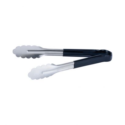 10" Stainless Steel Tong w/ Black Handle