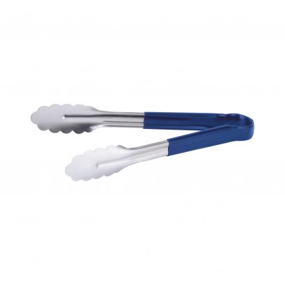 10" Stainless Steel Tong w/ Blue Handle