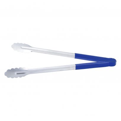 16" Stainless Steel Tong w/ Blue Handle