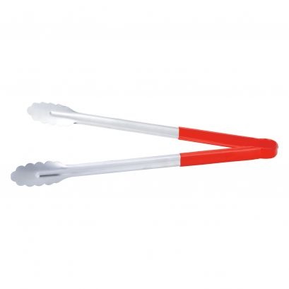 16" Stainless Steel Tong w/ Red Handle