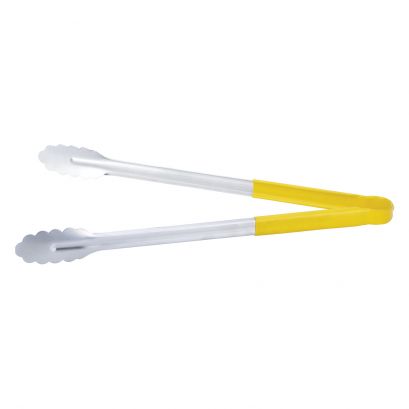 16" Stainless Steel Tong w/ Yellow Handle
