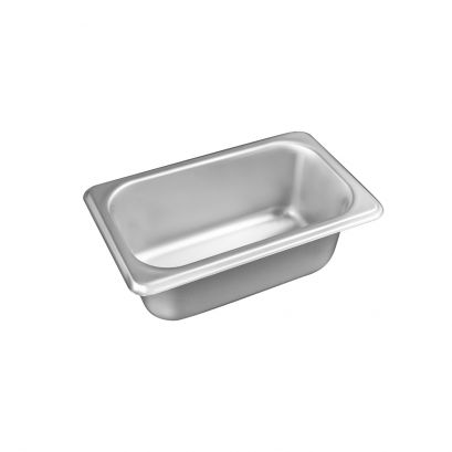 1/9 Size 2-1/2" H Standard Steam Table Pan 25 Gauge